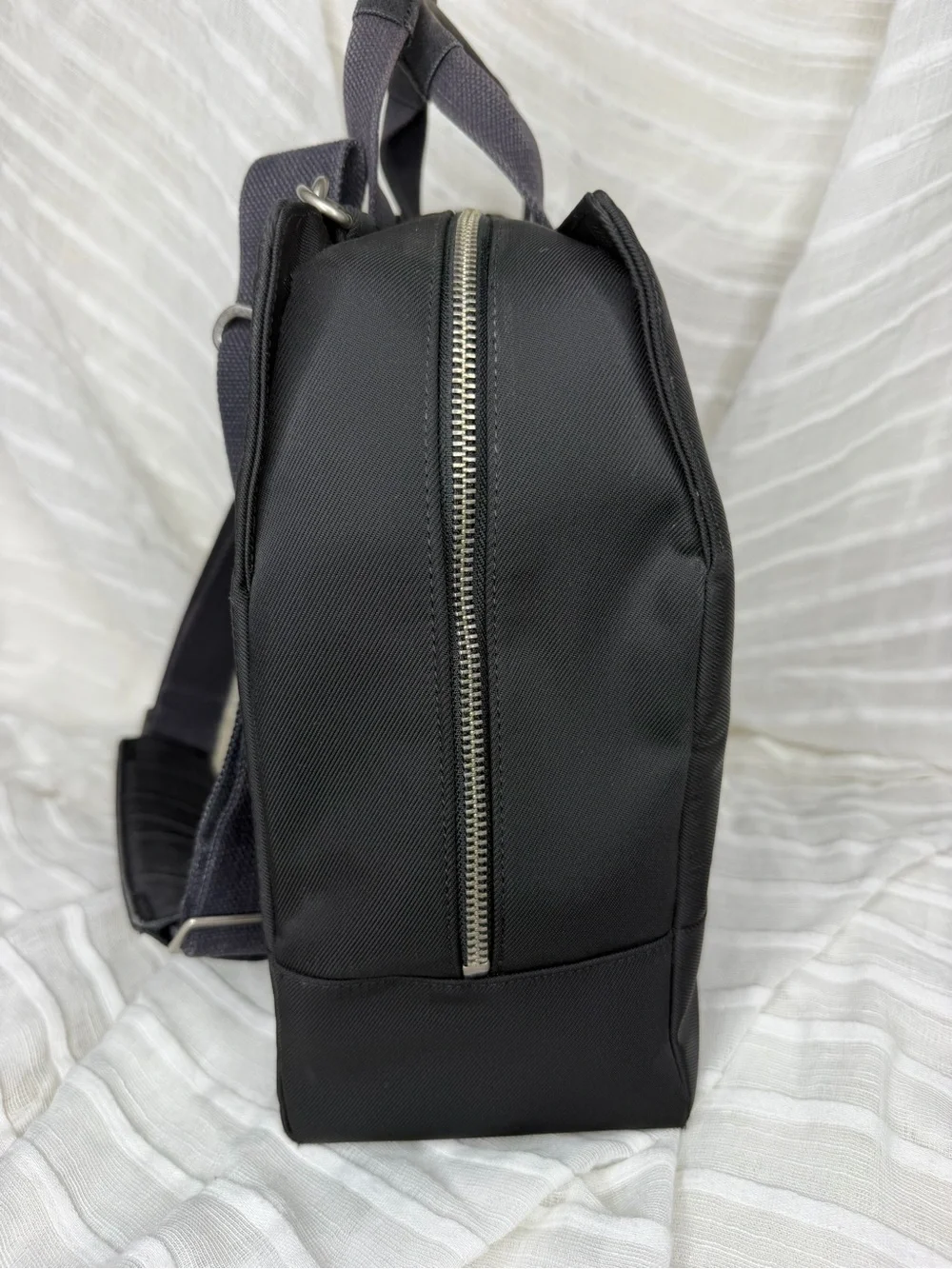 Jack Spade Warren Street New York Black Nylon Laptop Briefcase Messenger Bag